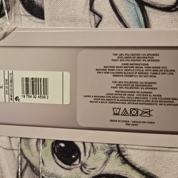 Women's Disney 100 Character Mash Up 2pc Pajama Set - White sXL - Picture 3 of 5